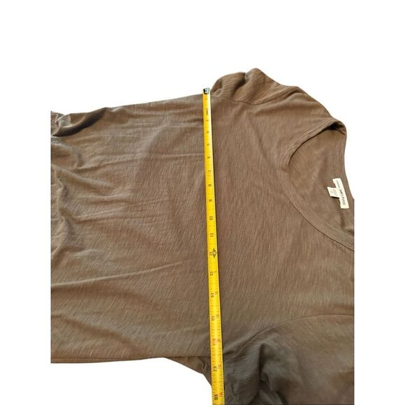 JAMES PERSE dress SZ 2 M brown short SLEEVE MIDI BODYCON PULLOVER T-shirt - Picture 4 of 8
